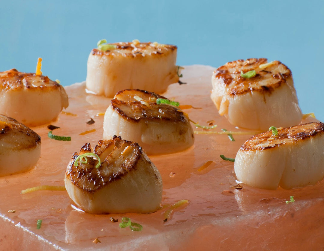 Salt Crust Scallops with Thai Lime Dipping Sauce