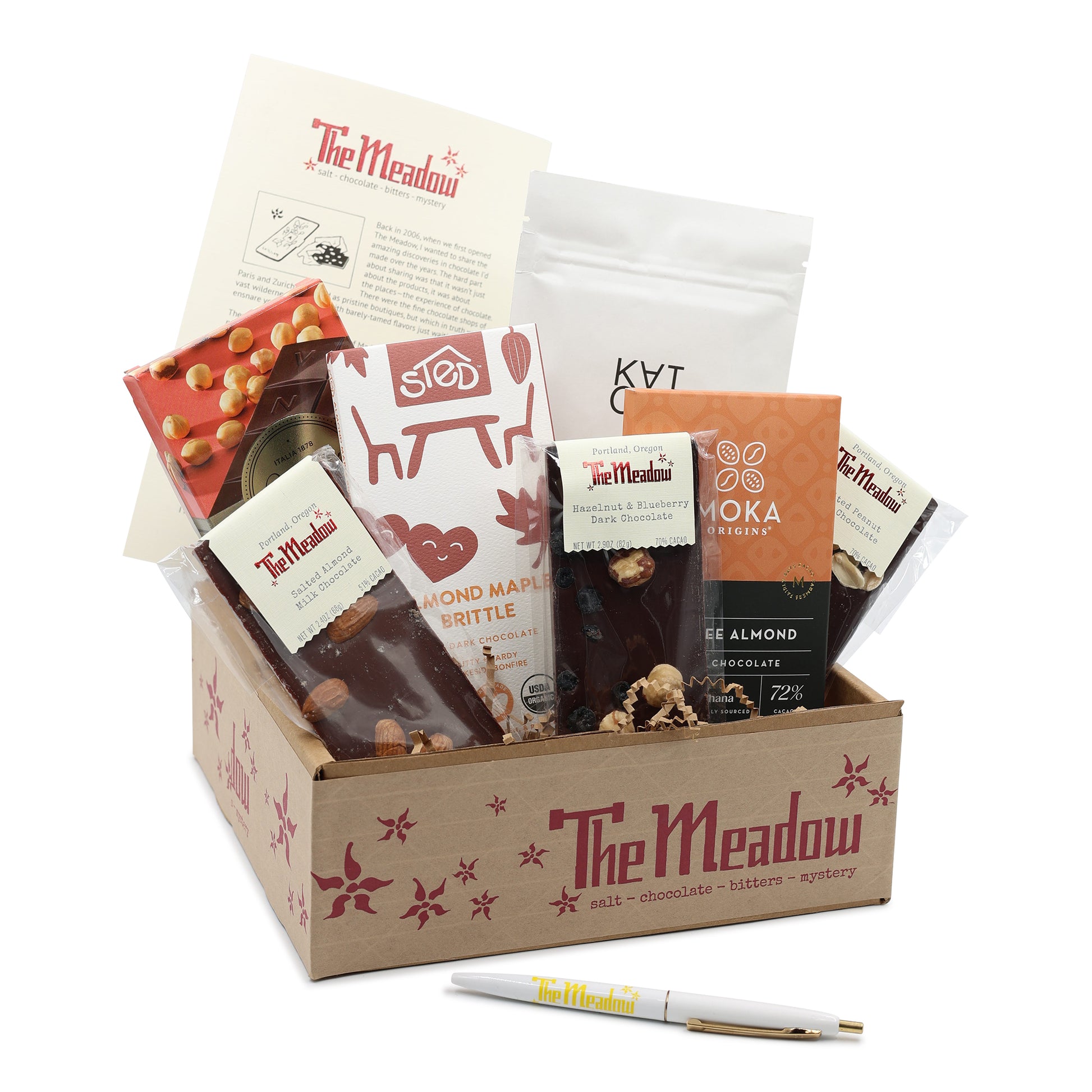 Nutty Chocolate Tasting Flight Box
