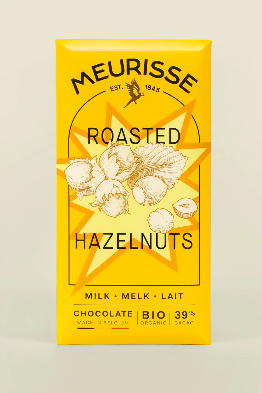 Image of Meurisse 39% Milk Chocolate with Roasted Hazelnuts