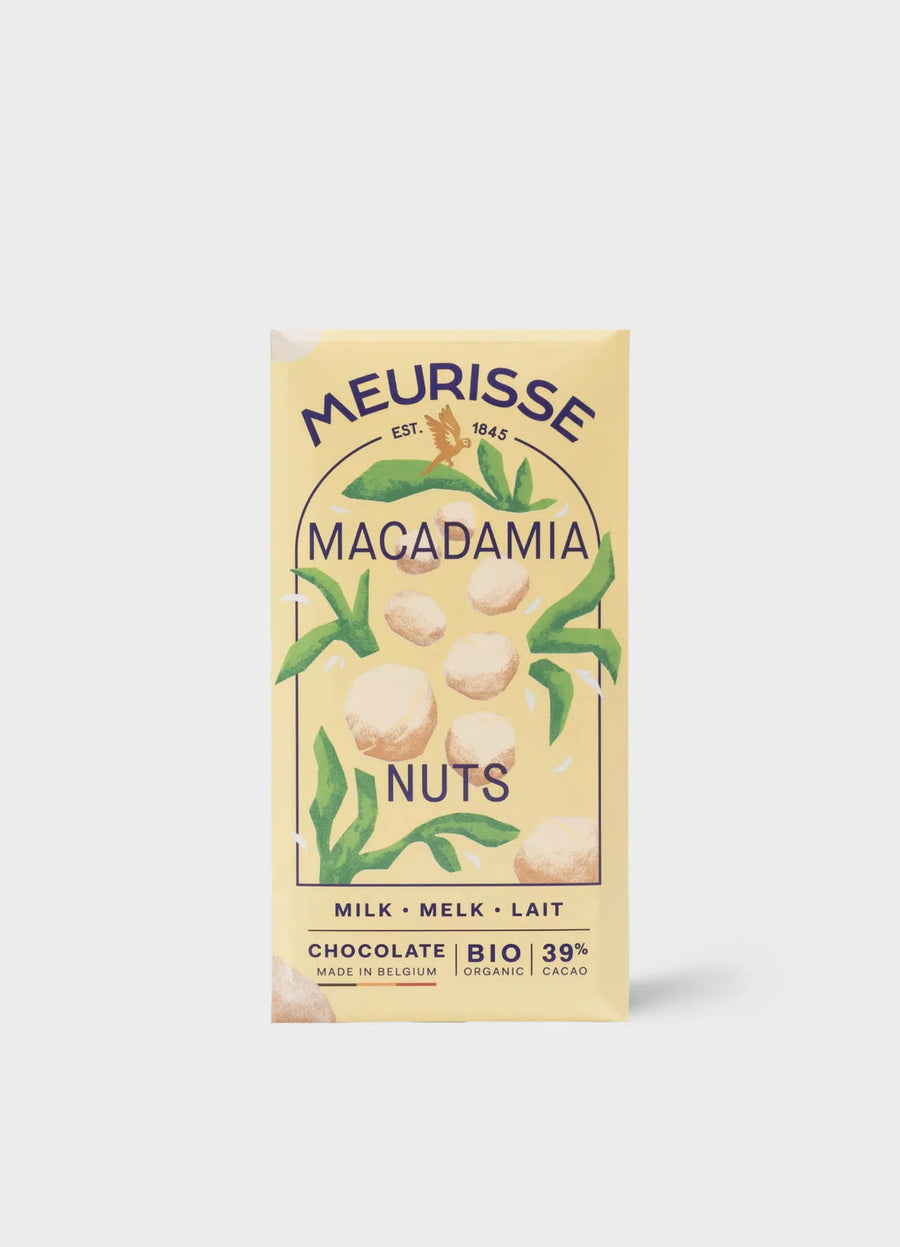 Meurisse 39% Milk Chocolate with Macadamia Nuts