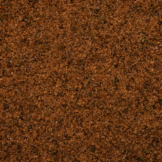 close-up of brown porcini herb salt