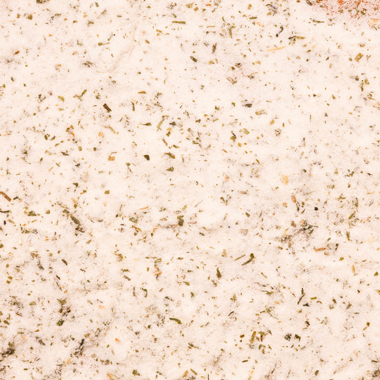 close up of sour cream and onion salt