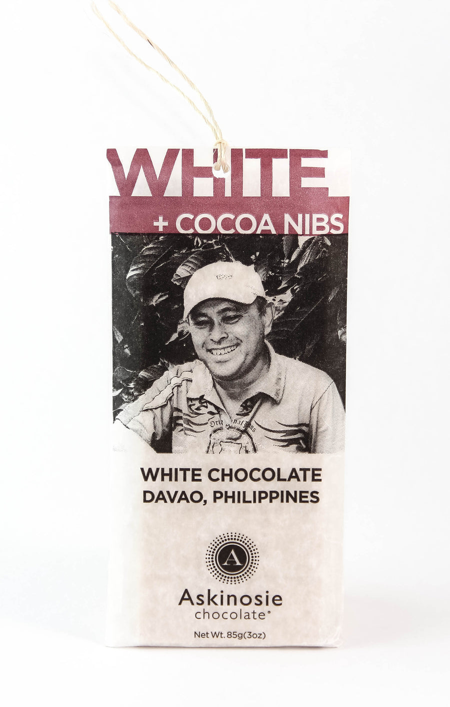 Askinosie Davao 34% White Chocolate with Nibs