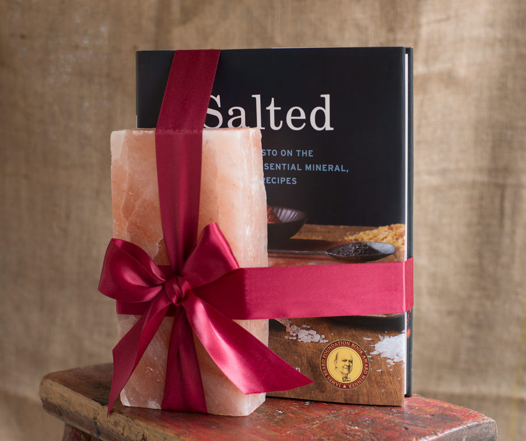 Salted + 8x4x2" Himalayan Salt Brick Combo