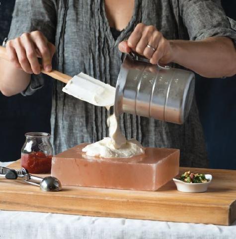 Salt-Frozen Parmesan Ice Cream with Tomato Marmalade and Basil Gremolata
