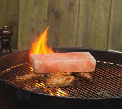 Salt Block Grilled Chicken from Salt Block Cooking by Mark Bitterman