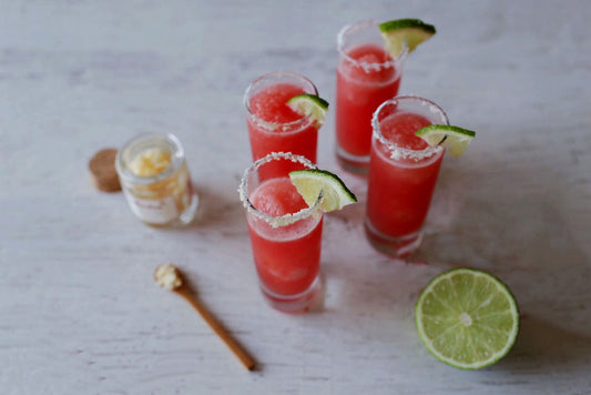 Watermelon Shooters with Lemon Salt