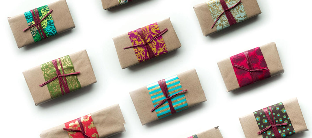 gift wrapped chocolate bars