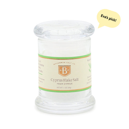 Cyprus Silver Flake Sea Salt with staff pick