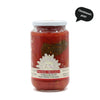 hand peeled tomatoes with staff pick badge