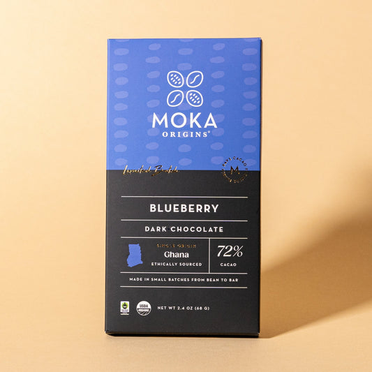 Image of Moka Origins 72% Dark Chocolate with Blueberries