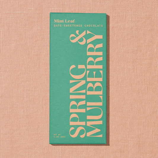 Image of Spring and Mulberry Dark Chocolate with Mint