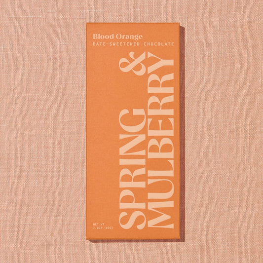 Image of Spring and Mulberry Dark Chocolate with Blood Orange