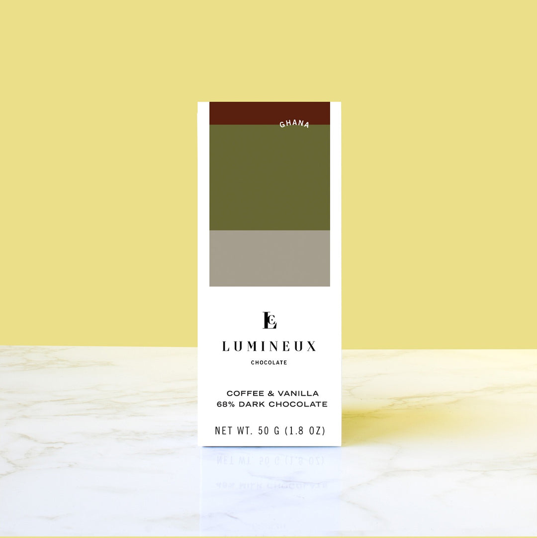 Image of Lumineux Chocolate Ghana 68% Dark Chocolate Coffee and Vanilla