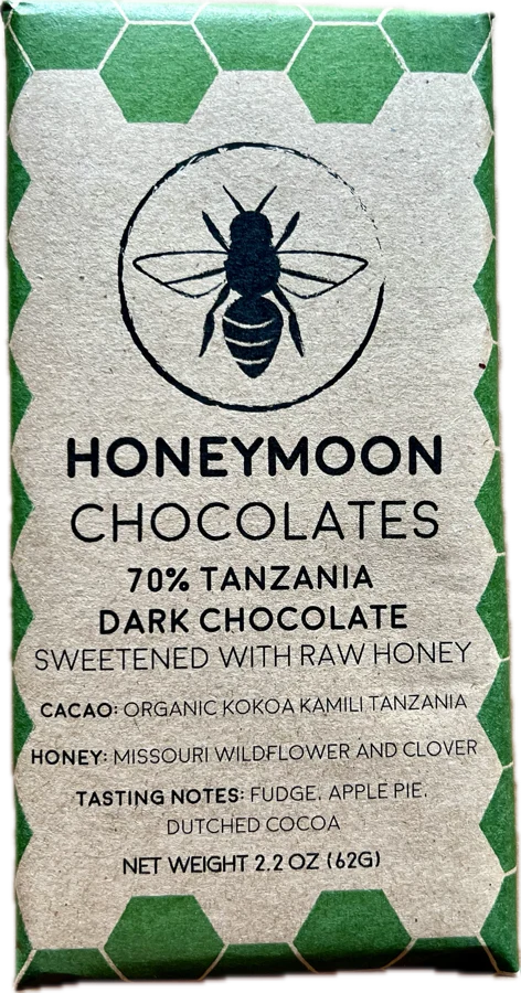 Image of Honeymoon Chocolate 70% Kokoa Kamili Tanzania Dark Chocolate