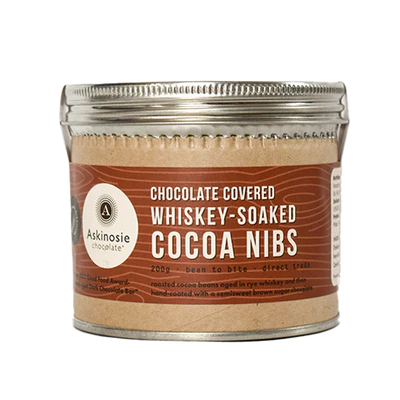 Askinosie Chocolate Covered Whiskey Soaked Cocoa Nibs