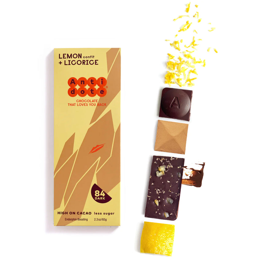 Antidote 84% Dark Chocolate with Lemon and Licorice