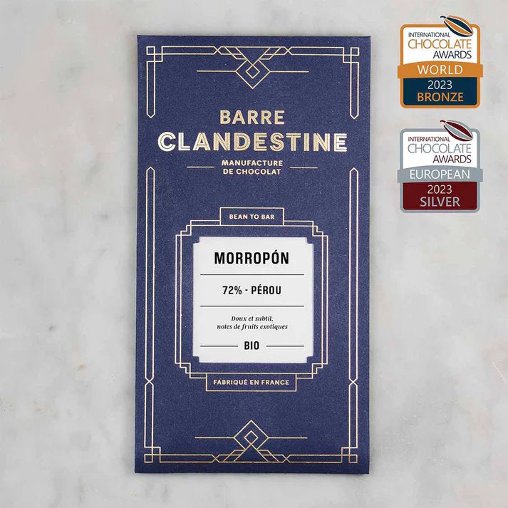 Image of Barre Clandestine Morropón 72% Dark Chocolate