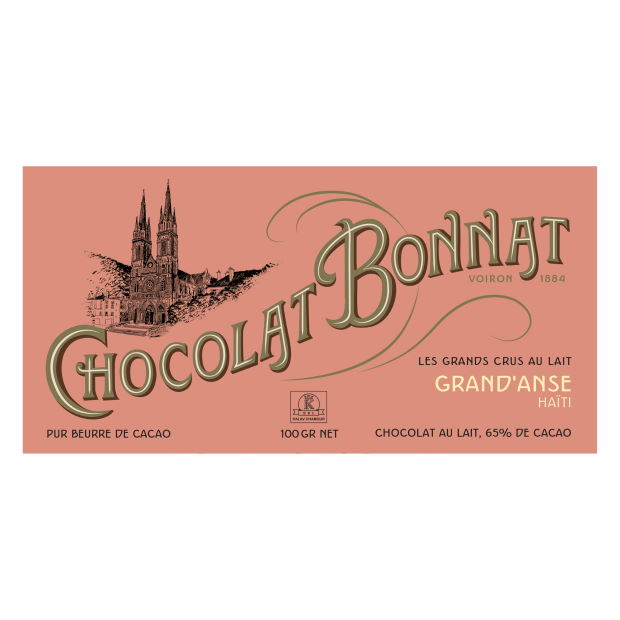Image of Bonnat Grand'Ans Haiti 65% Milk Chocolate