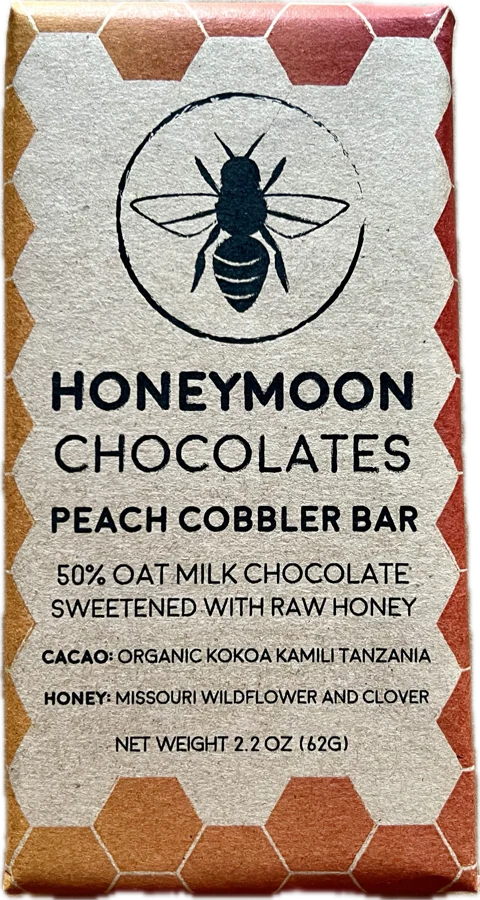 Honeymoon Chocolate 50% Vegan Peach Cobbler Milk Chocolate