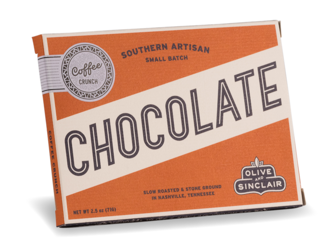 image of Olive and Sinclair Dark Chocolate with Coffee - front