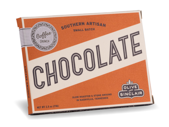 image of Olive and Sinclair Dark Chocolate with Coffee - front