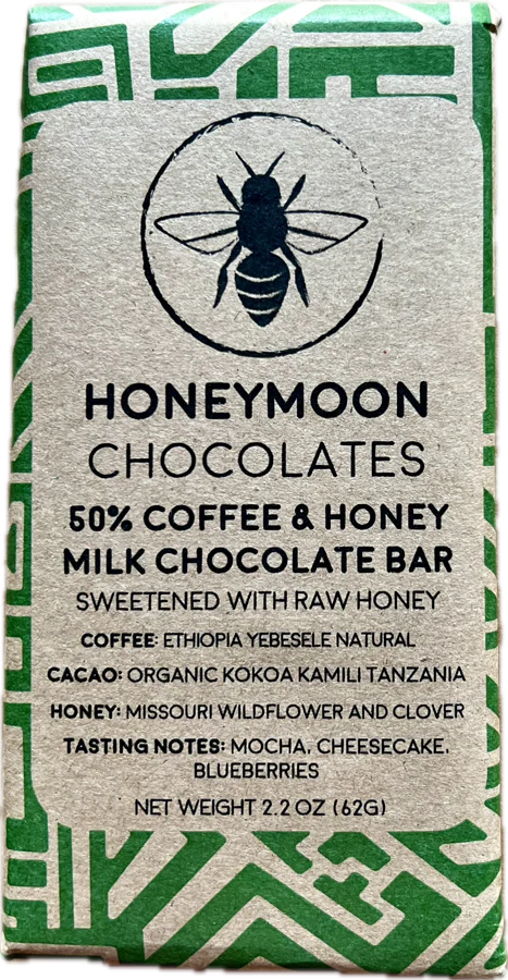 Honeymoon Chocolate 50% Tanzania Milk Chocolate with Coffee