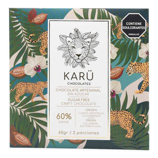 Karü Chocolates 60% Sugar Free Dark Chocolate