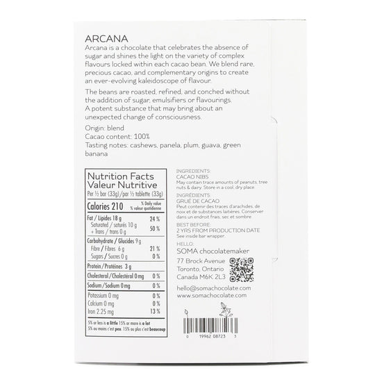 Soma Arcana 100% Dark Chocolate