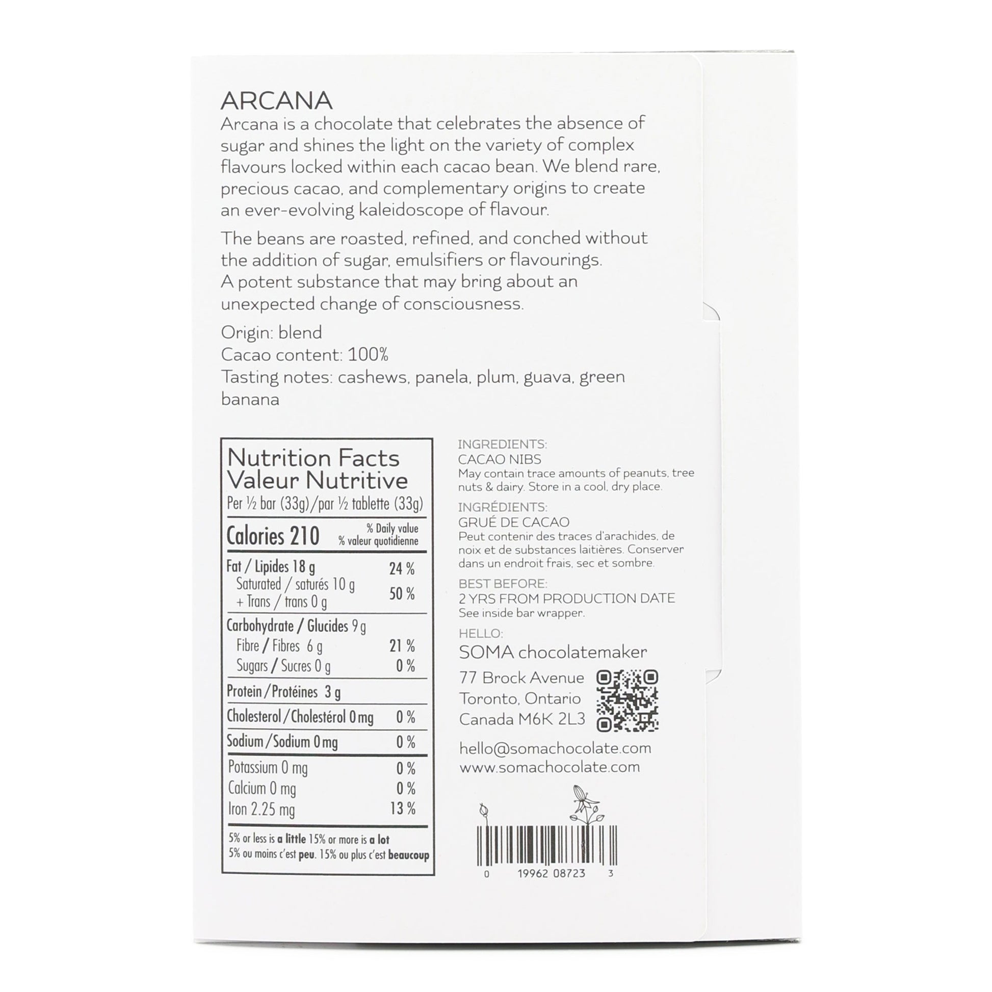 Soma Arcana 100% Dark Chocolate