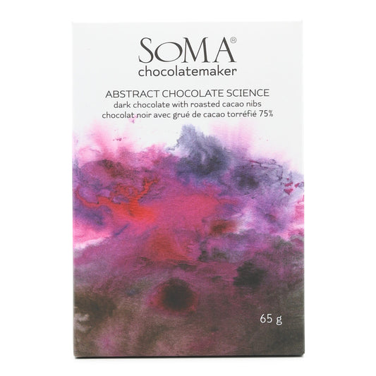 Soma Abstract Science 75% Dark Chocolate with Nibs