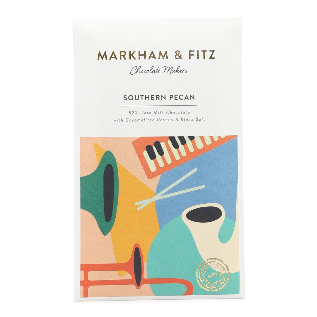 Markham & Fitz 52% Dark Milk Chocolate with Southern Pecan