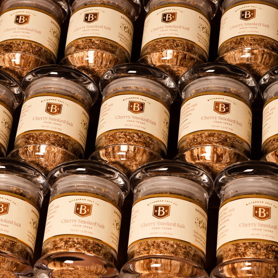jars of cherrywood smoked salt