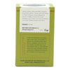 Green package with white label containing text and branding on a white background