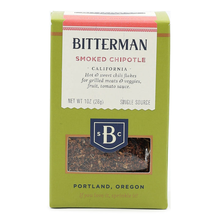 Bitterman Smoked Chipotle seasoning packet on a white background