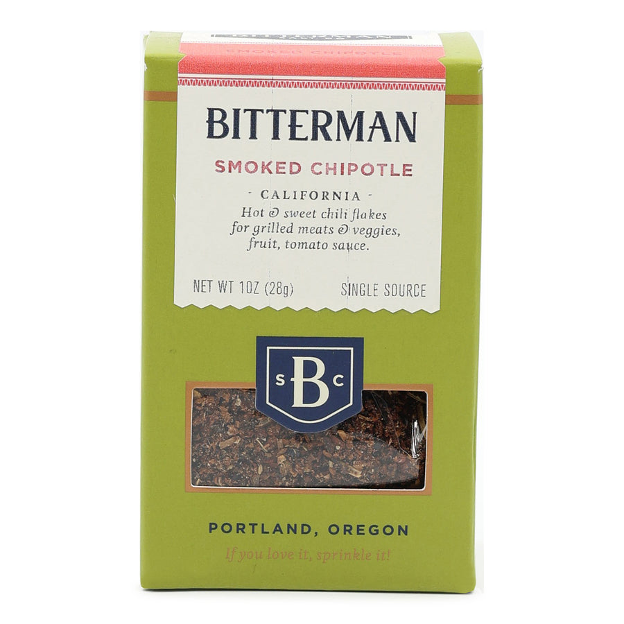 Bitterman Smoked Chipotle seasoning packet on a white background