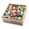 Box of assorted chocolates from 'The Meadow' on a white background