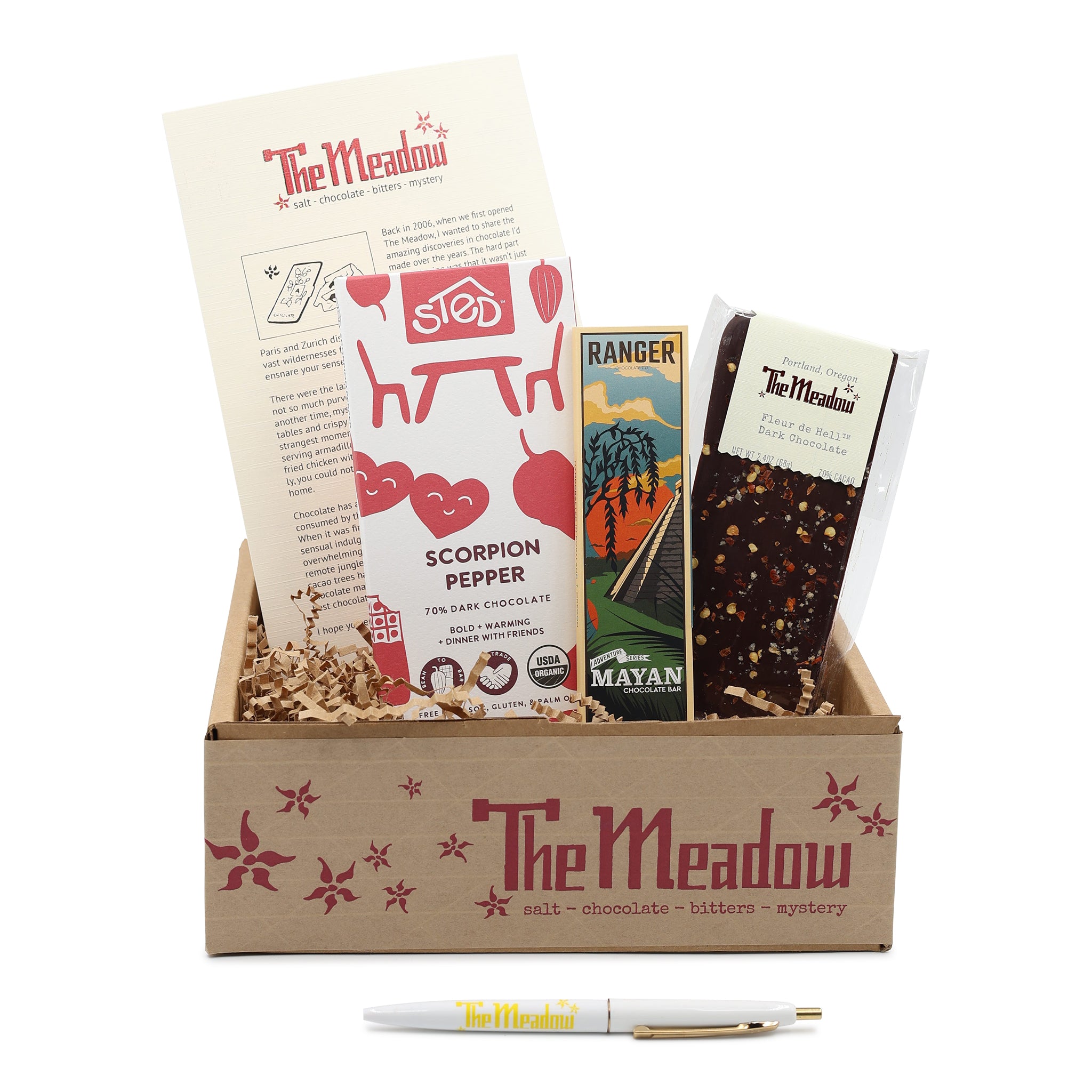 Spicy Chocolate Tasting Flight Box – The Meadow