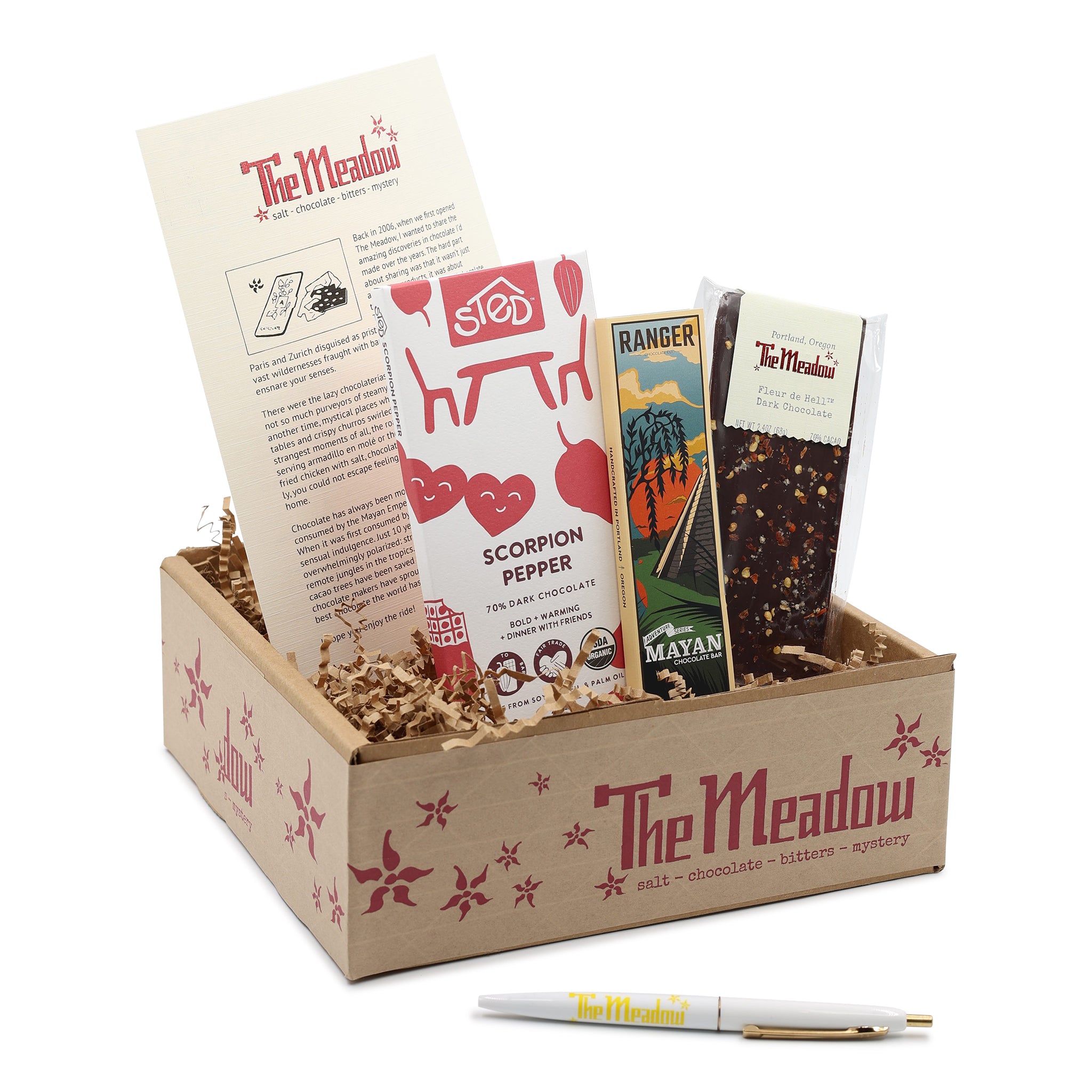 Spicy Chocolate Tasting Flight Box – The Meadow