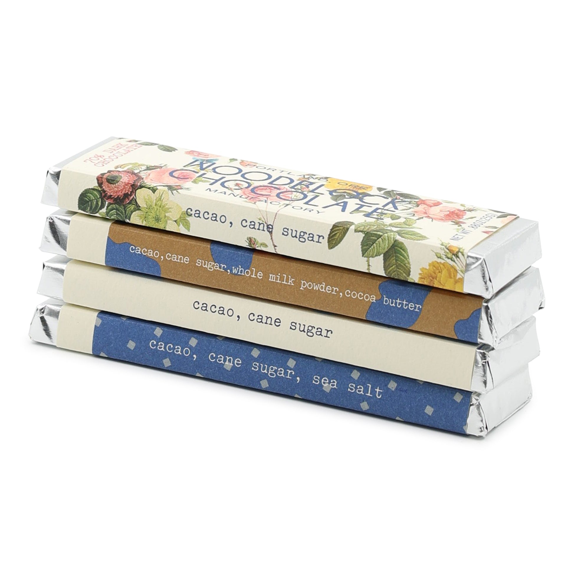 Woodblock Chocolate Tasting Flight - Set of 4