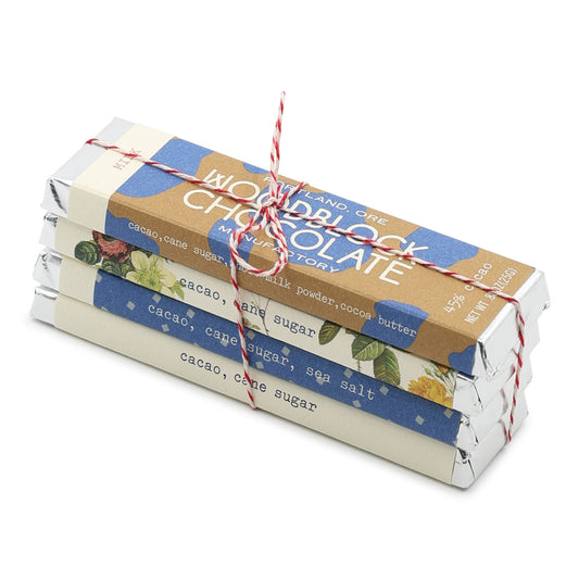 Woodblock Chocolate Tasting Flight - Set of 4