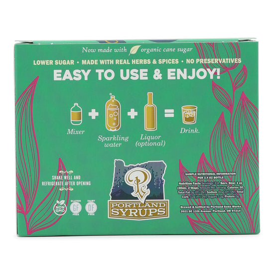 Portland Soda Works Cocktail and Soda Mixers Gift Set - Green Box
