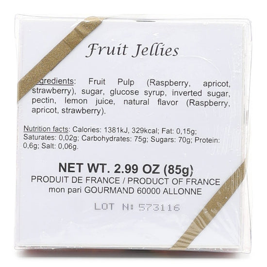 Mon Pari Gourmand Patê De Fruit ingredients