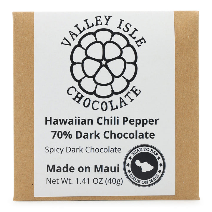 Valley Isle Chocolate 70% Dark Chocolate with Hawaiian Chili Pepper