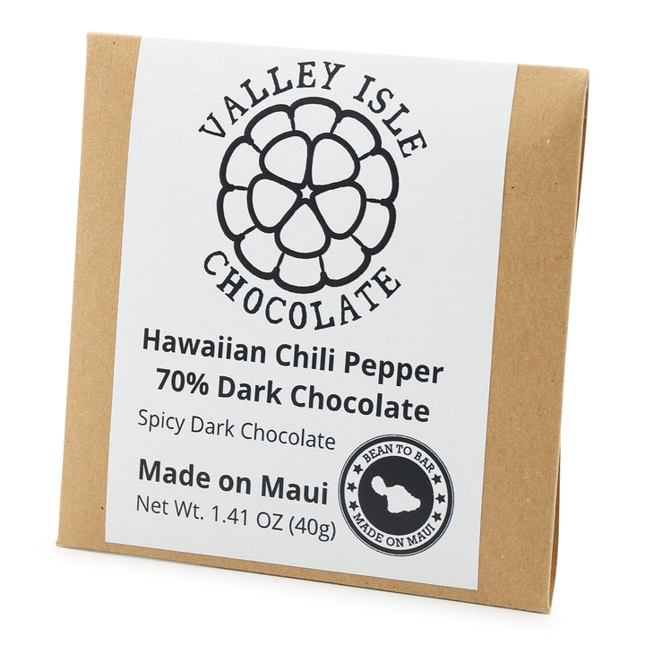 Valley Isle Chocolate 70% Dark Chocolate with Hawaiian Chili Pepper