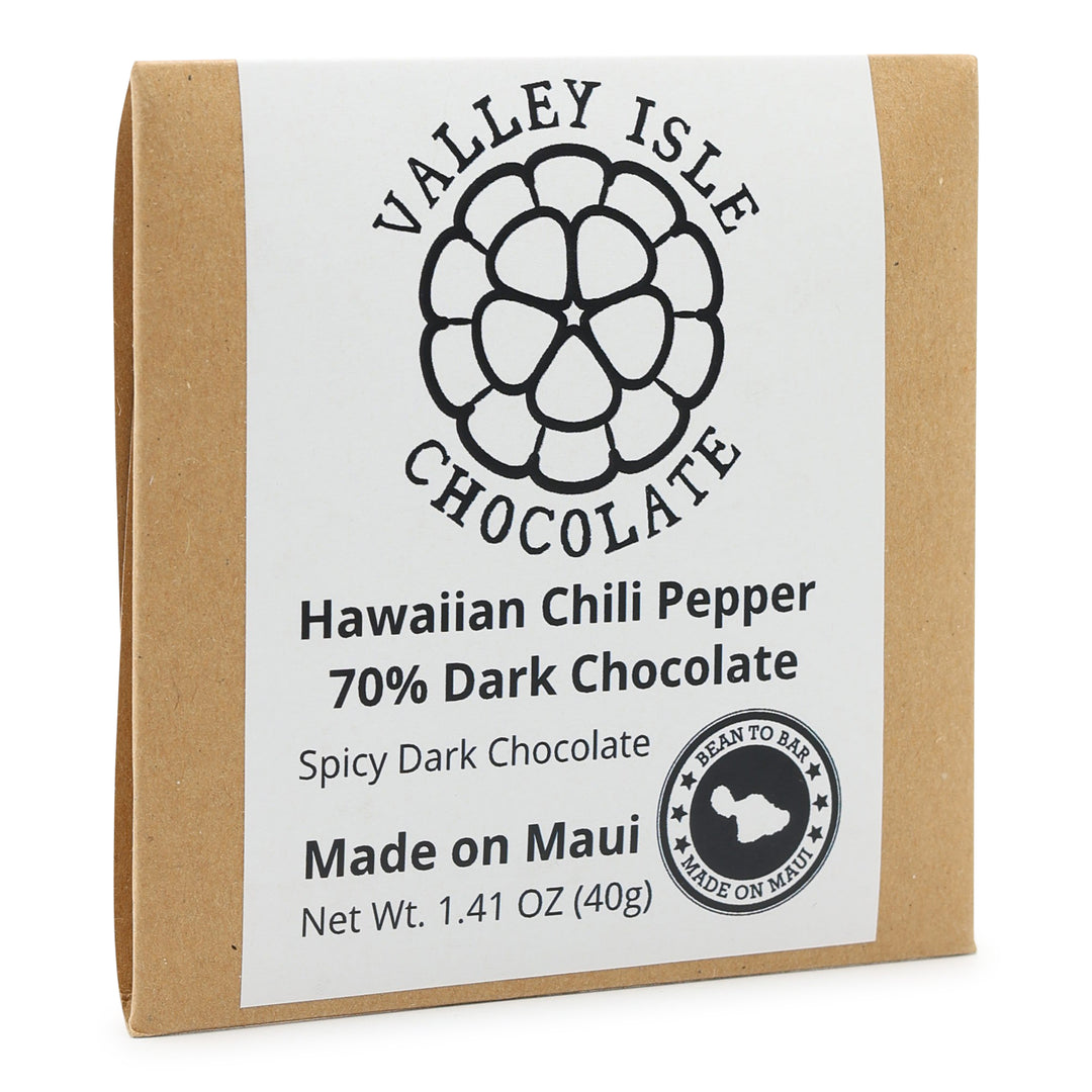 Valley Isle Chocolate 70% Dark Chocolate with Hawaiian Chili Pepper