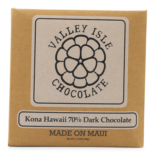 Valley Isle Chocolate 70% Kona Dark Chocolate