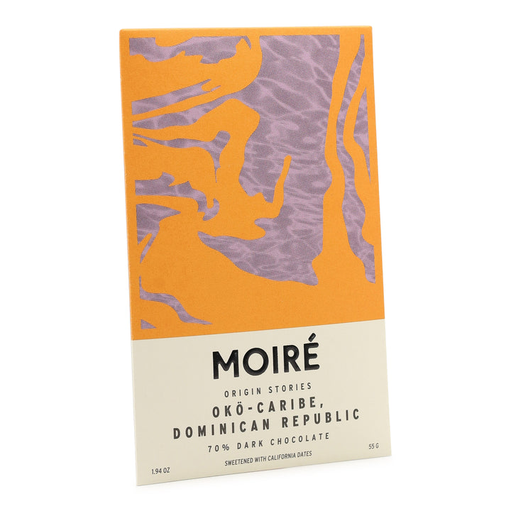 Moiré Chocolate Okö Caribe, Dominican Republic 70%  Dark Chocolate