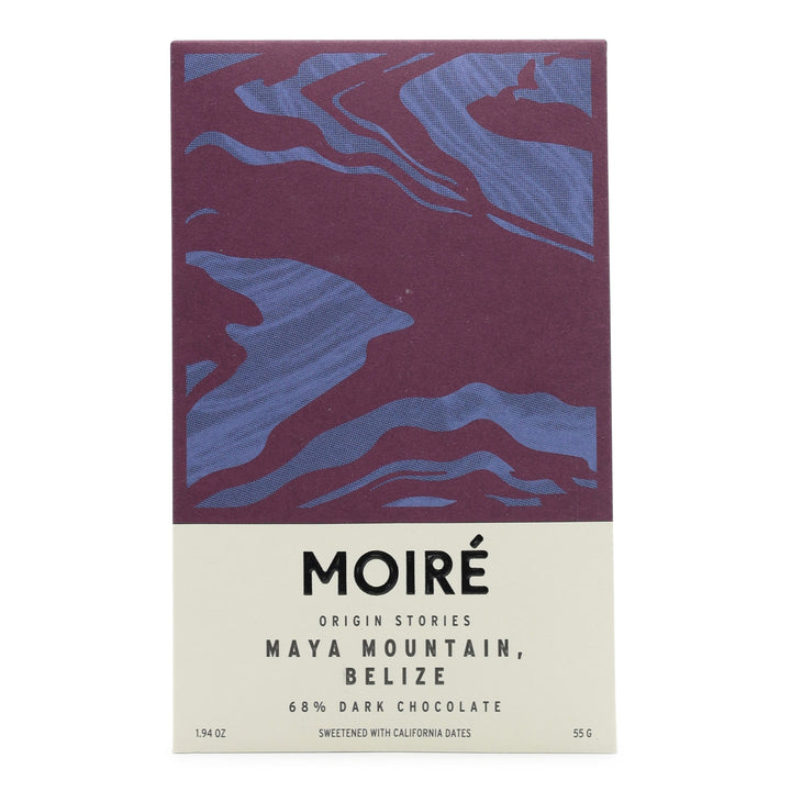 Moiré Chocolate Maya Mountain, Belize 68%  Dark Chocolate