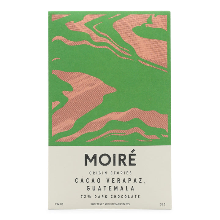 Moiré Chocolate Cacao Verapaz, Guatemala 72%  Dark Chocolate